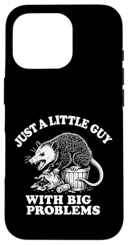Nur ein kleiner Kerl mit großen Problemen lustig Opossum Hülle für iPhone 16 Pro Nur ein kleiner Kerl mit großen Problemen lustig Opossum Hülle für iPhone 16 Pro von Dumme Kleidung