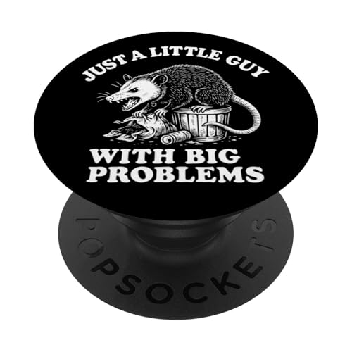 Nur ein kleiner Kerl mit großen Problemen lustig Opossum PopSockets Klebender PopGrip Nur ein kleiner Kerl mit großen Problemen lustig Opossum PopSockets Klebender PopGrip von Dumme Kleidung
