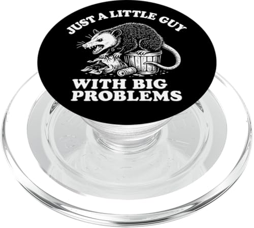 Nur ein kleiner Kerl mit großen Problemen lustig Opossum PopSockets PopGrip für MagSafe Nur ein kleiner Kerl mit großen Problemen lustig Opossum PopSockets PopGrip für MagSafe von Dumme Kleidung