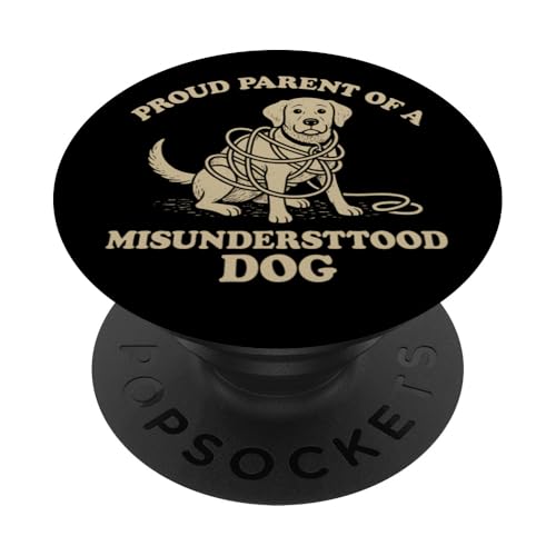 Stolzer Elternteil eines missverstandenen Hundes PopSockets Klebender PopGrip Stolzer Elternteil eines missverstandenen Hundes PopSockets Klebender PopGrip von Dumme Kleidung