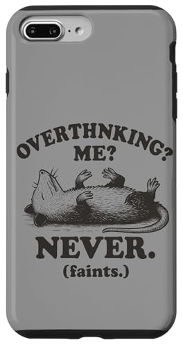Überdenken? Mich? Niemals. Lustiges Opossum Hülle für iPhone 7 Plus/8 Plus von Dumme Kleidung