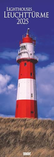 DUMONT - Leuchttürme 2025 Wandkalender, 34x98cm, Fotokunst-Kalender mit Leuchttürmen von den Küsten dieser Welt, internationales Kalendarium: Lighthouses von DUMONT