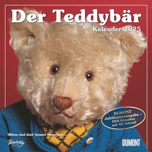 DUMONT - Der Teddybär 2025 Broschürenkalender, 30x30cm, Wandkalender für Sammler und Bärenfreunde, ein beliebter Klassiker seit 1984 im DUMONT-Programm von DUMONT