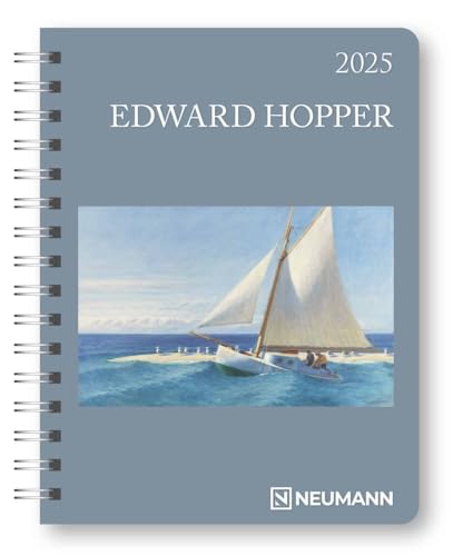 Edward Hopper - Buchkalender Deluxe 2025 - Kalenderbuch A5 - Taschenkalender - Neumann-Verlag - Taschenplaner mit Spiralbindung - 16,5 cm x 21,6 cm von Dumont Kalenderverlag