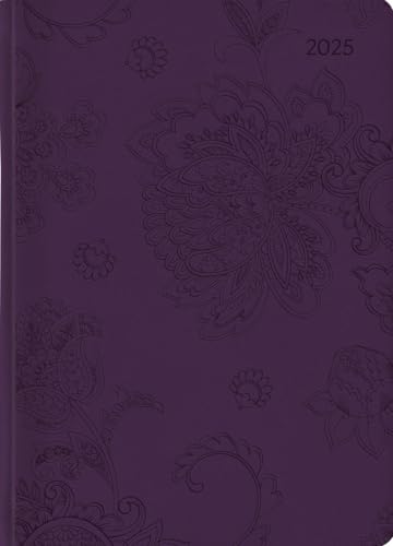Ladytimer Grande Deluxe Purple - Taschenkalender A5 - Kalender 2025 - Alpha Edition-Verlag - Eine Woche auf 2 Seiten - Mit Soft-Touch-Cover - 15 cm x 21 cm von Dumont Kalenderverlag