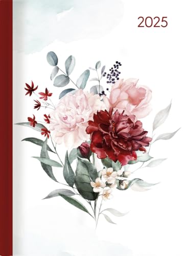 Ladytimer Roses - Taschenkalender A6 - Kalender 2025 - Alpha Edition-Verlag - Eine Woche auf 2 Seiten - Buchplaner mit Platz für Notizen - Format 10,7 cm x 15,2 cm von Dumont Kalenderverlag