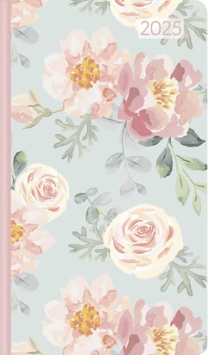 Ladytimer Slim Roses - Taschenkalender 2025 - Alpha Edition-Verlag - Eine Woche auf 1 Seite - Buchplaner mit Platz für Notizen - Format 9 cm x 15,6 cm von Dumont Kalenderverlag