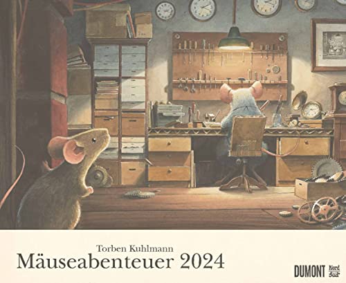 Mäuseabenteuer - Torben Kuhlmann - Kalender 2024 - DUMONT-Verlag - Kinderkalender - Wandkalender - 52 cm x 42,5 cm von Dumont Kalenderverlag