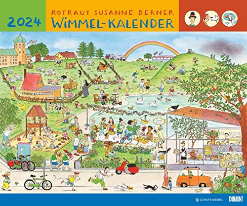 Rotraut Susanne Berner: Wimmel-Kalender - Kalender 2024 - DUMONT-Verlag - Kinderkalender - Wandkalender - 60 cm x 50 cm von Dumont Kalenderverlag