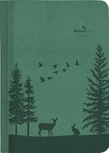 Wochen-Minitimer Nature Line Forest - Taschenkalender A6 - Kalender 2025 - Eine Woche auf 2 Seiten - Alpha Edition-Verlag - Format 10,7 cm x 15,2 cm von Dumont Kalenderverlag