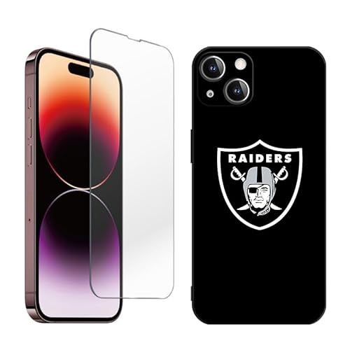 DunLap Fit Raiders Schutzhülle für iPhone 14, 1 x Hülle [Vergilbungsfrei] mit 1 x Displayschutzfolie aus gehärtetem Glas, [Fallschutz in Militärqualität] Handyhülle 6,1 Zoll von DunLap