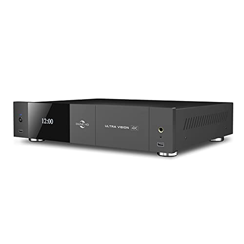 Dune HD Ultra Vision 4K | Dolby Vision | HDR 10+ | Ultra HD | High-End Full Size Media Player und Android Smart TV Box | RTD1619 DR | ES9038PRO DAC, 2X HDD Rack, WiFi, BT, MKV, H.265, 4Kp60 von Dune HD