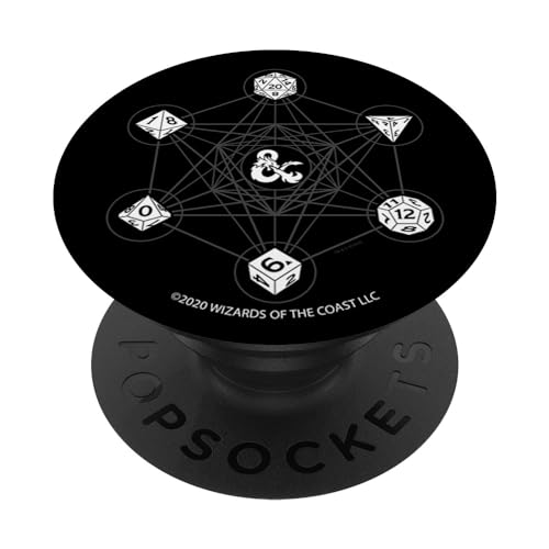 Dungeons And Dragons 6 Die Icons PopSockets mit austauschbarem PopGrip von Dungeons & Dragons