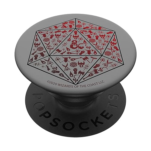 Dungeons And Dragons D20 Icon Fill PopSockets mit austauschbarem PopGrip von Dungeons & Dragons