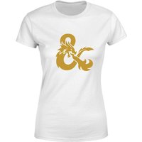 Dungeons & Dragons Ampersand Gold Damen T-Shirt - Weiß - XL von Dungeons & Dragons