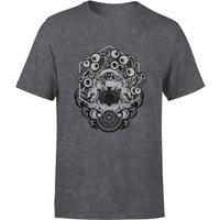 Dungeons & Dragons Beholder Unisex T-Shirt - Schwarz Acid Wash - M von Dungeons & Dragons