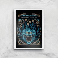 Dungeons & Dragons Monster Manual Giclee Art Print - A2 - White Frame von Dungeons & Dragons