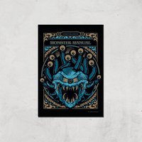 Dungeons & Dragons Monster Manual Giclee Art Print - A3 - Print Only von Dungeons & Dragons