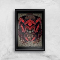 Dungeons & Dragons Players Handbook Giclee Art Print - A2 - Black Frame von Dungeons & Dragons
