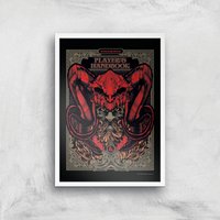 Dungeons & Dragons Players Handbook Giclee Art Print - A2 - White Frame von Dungeons & Dragons