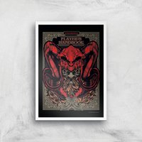 Dungeons & Dragons Players Handbook Giclee Art Print - A3 - White Frame von Dungeons & Dragons