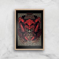 Dungeons & Dragons Players Handbook Giclee Art Print - A3 - Wooden Frame von Dungeons & Dragons