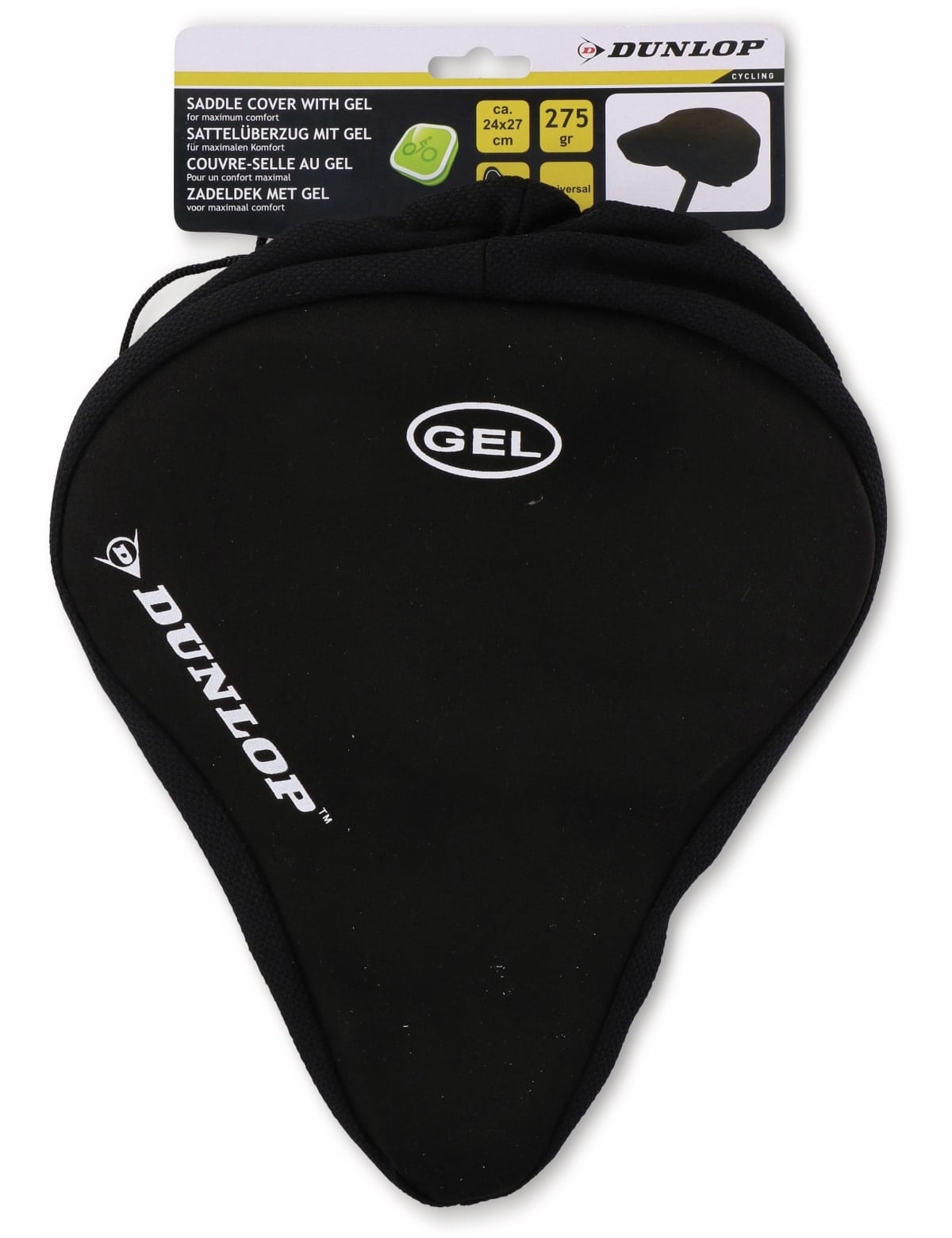 DUNLOP Gel-Fahrradsattelüberzug 05311, 270x240 mm DUNLOP Gel-Fahrradsattelüberzug 05311, 270x240 mm von Dunlop
