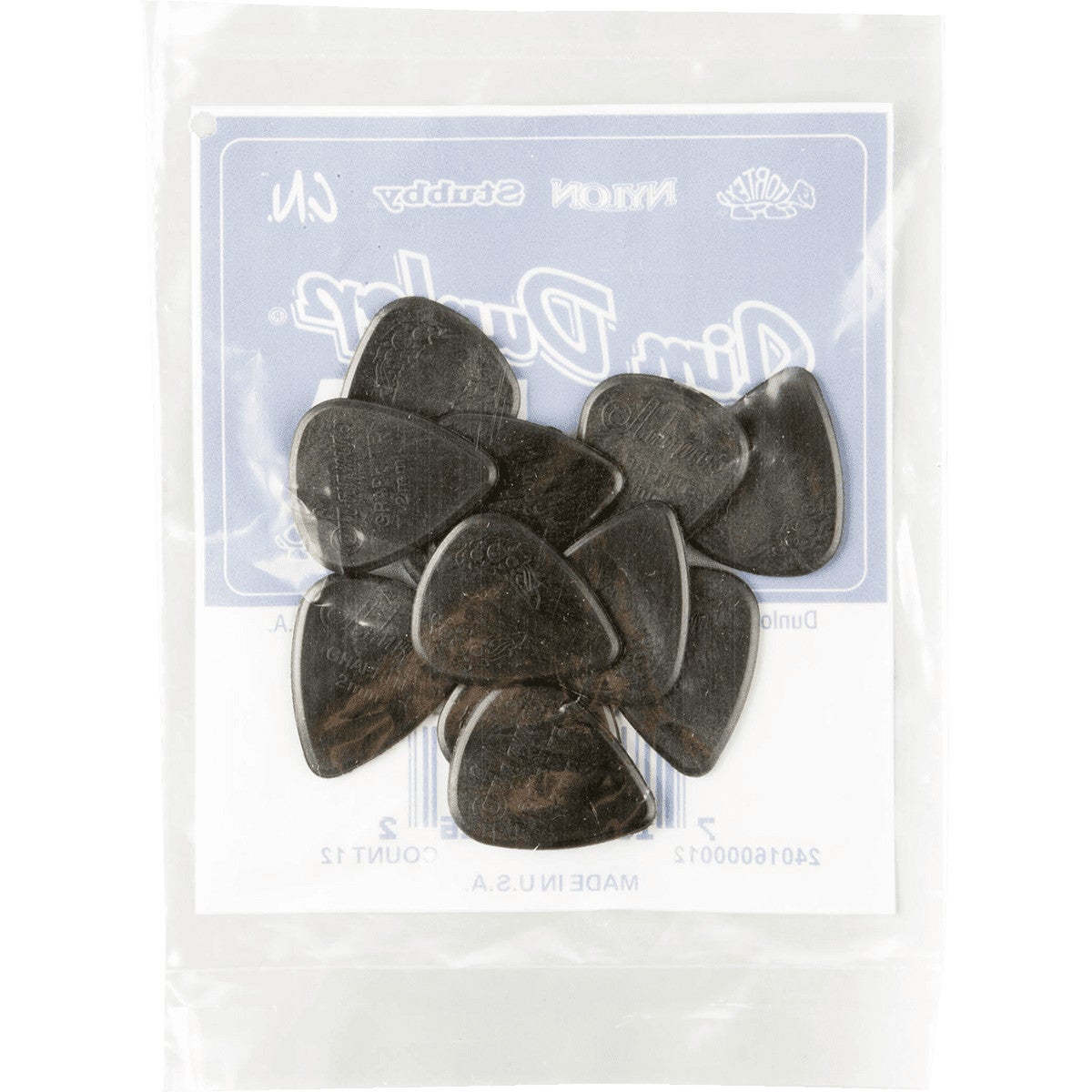 Dunlop 15R Adamas Graphite 2 mm Plectrums (Pack of 12) von Dunlop