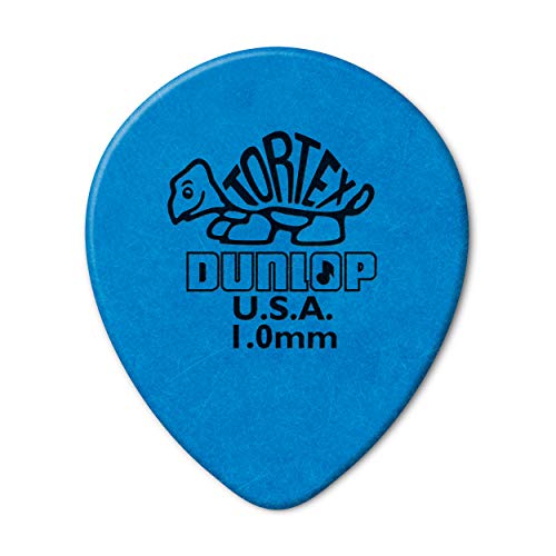 Dunlop 413R1.0 Tropfenform, Blau, 1,0 mm, 72 Stück pro Beutel von Dunlop