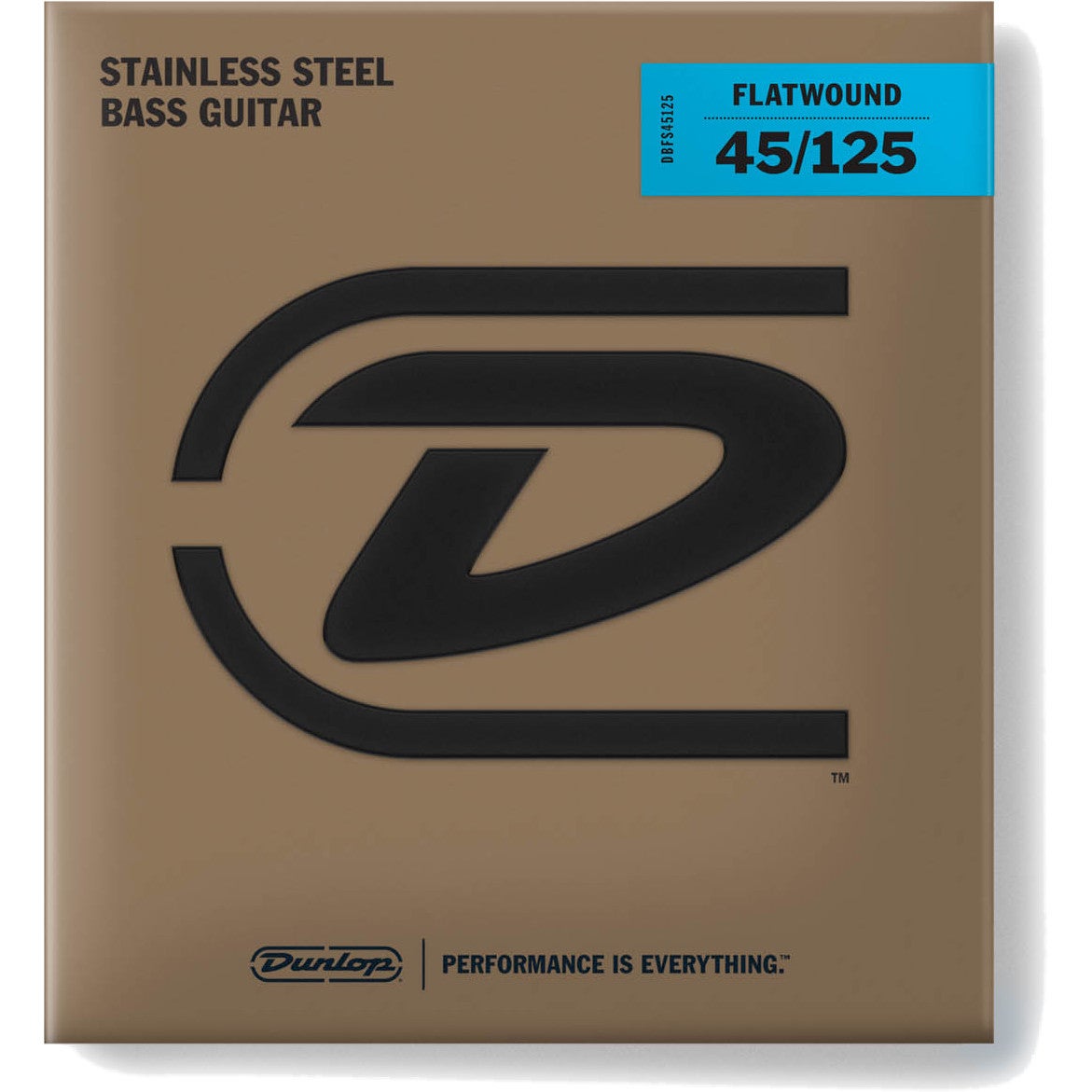 Dunlop DBFS45125 Flatwound Long Scale 45-125 5-String Bass Guitar Strings Dunlop DBFS45125 Flatwound Long Scale 45-125 5-String Bass Guitar Strings von Dunlop