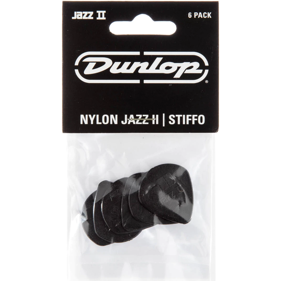 Dunlop Jazz II Stiffo 1.18mm 6-pack of Plectrums (Black) von Dunlop