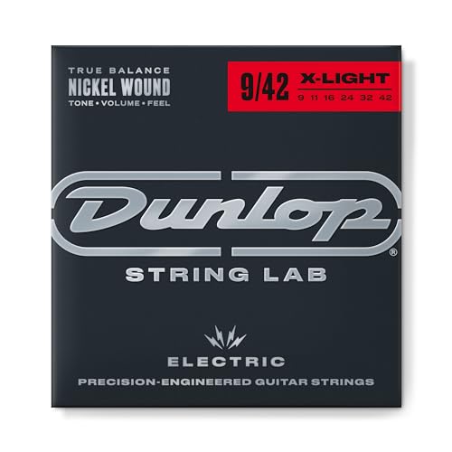 Dunlop Light Gauge 9-42 Vernickelte Stahlsaiten für E-Gitarren von Dunlop