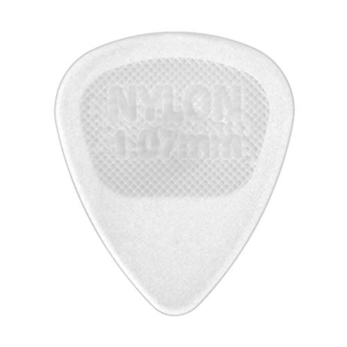 JIM DUNLOP Plektrum Nylon Glow Standard, 72 Stück, 1,07mm, Weiß von Jim Dunlop