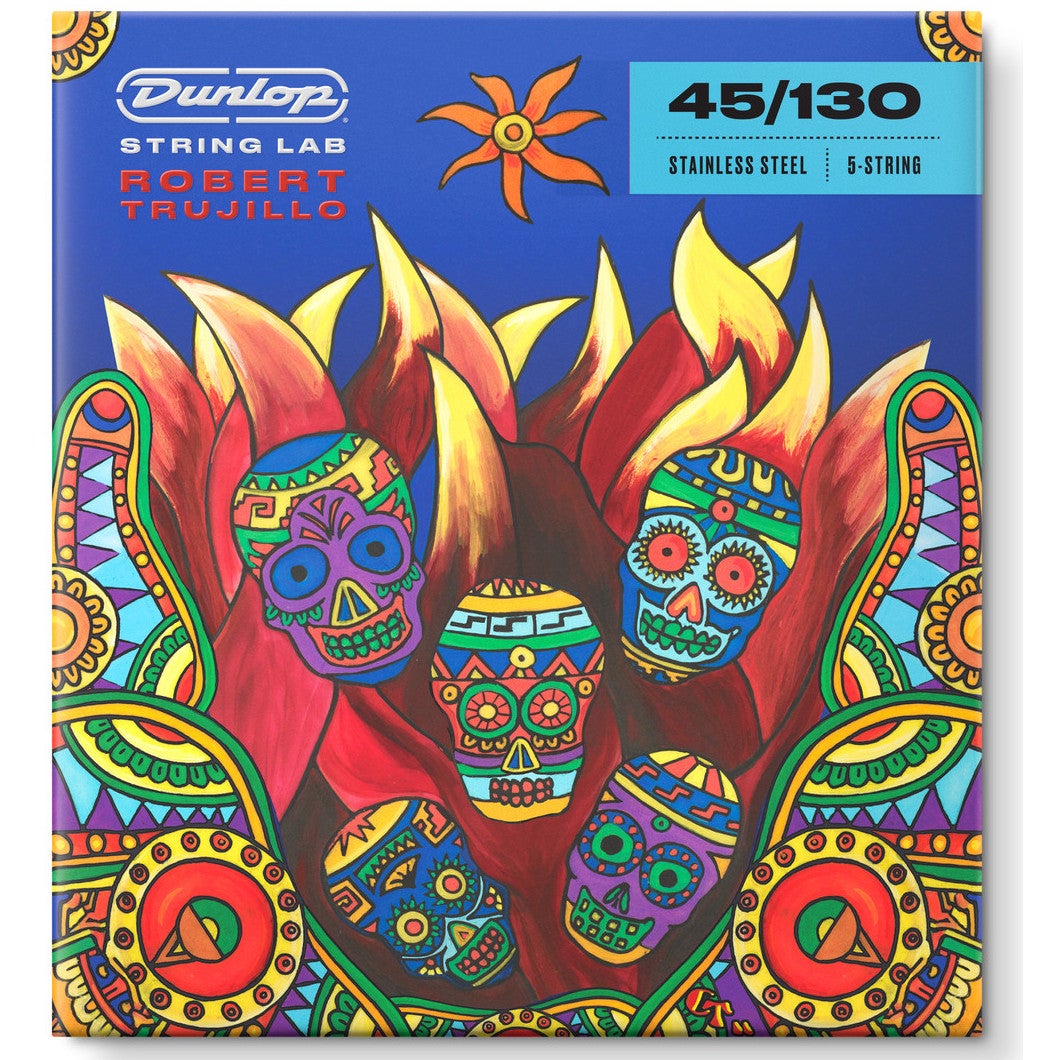 Dunlop RTS45130 String Lab Robert Trujillo Signature Stainless Steel 5-String Bass Guitar Strings (45-130) von Dunlop