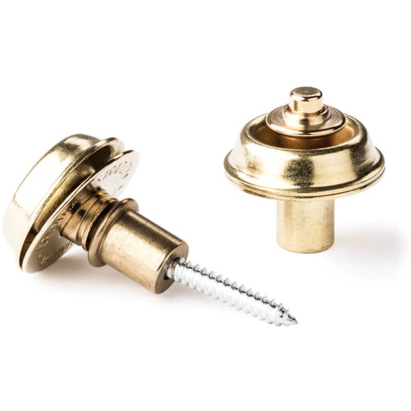 Dunlop SLS1402BR Straplok Strap Retainers Flush Mount Brass von Dunlop