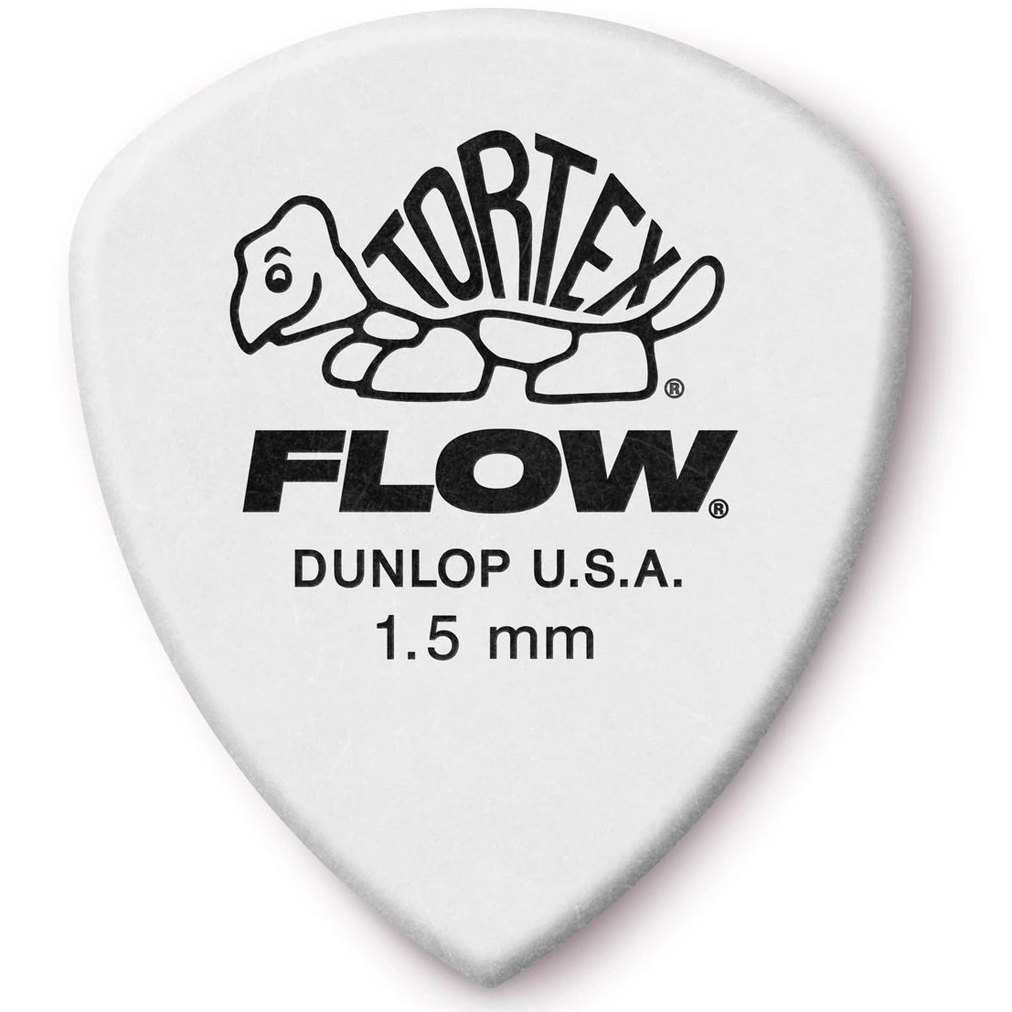 Dunlop Tortex Flow Pick 1.50mm Plectrums (Pack of 12) von Dunlop