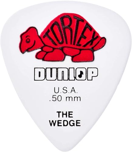 Dunlop Tortex Wedge-Plektren, 0,50 mm, 72 Stück von Dunlop