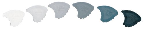 JIM DUNLOP Plektrum Nylon Flexibel Schachtel mit 216, Grau, Kaliber: 0,42 - 0,53 - 0,67 - 0,8 - 0,94 - 1,07mm von Dunlop