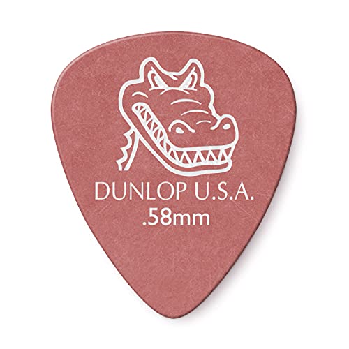 Jim Dunlop 417P.58 Gator Standard Plektren/Picks, 12 Stück von Dunlop