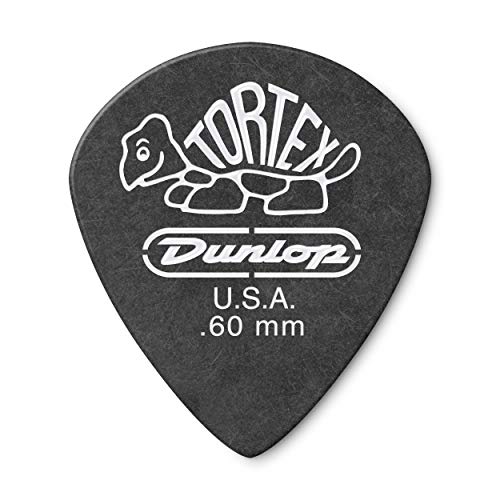 Jim Dunlop 482P.60 Tortex Jazz Player Pack - Pitch Black (Pack of 12) von Dunlop