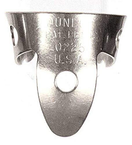 Jim Dunlop Finger- und Daumenplektren, Nickel, silberfarben, Stärke 013 (33P013) 50 .018 von Dunlop