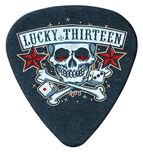 Lucky 13 Series II, Beutel mit 36#11 Totenkopfwürfeln, schwarz, 0,60 mm von Dunlop