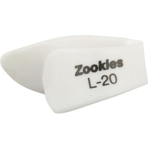 JIM DUNLOP Plektrum Daumen, Zookies L20, Weiß, 12 Stück, Kunststoff JIM DUNLOP Plektrum Daumen, Zookies L20, Weiß, 12 Stück, Kunststoff von Jim Dunlop