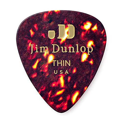 Médiators Jim Dunlop Thin Genuine Celluloid Shell Thin sachet de 12 von Dunlop