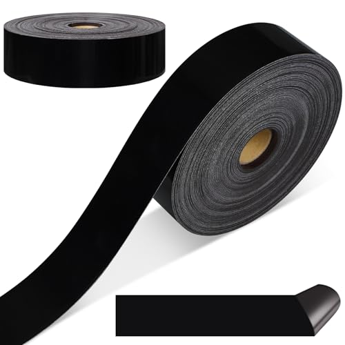 Dunzoom Magnetische Pinnwand-Bordüre, 21 m, magnetische Whiteboard-Streifen, Rollen für Klassenzimmer, Kreidetafel, Zierleiste, Schule, Büro, Kreidetafel, Dekoration (schwarze gerade Kante) von Dunzoom