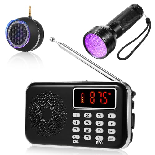 Dunzy Geisterjagdausrüstungs-Set, Geisterjagdausrüstung, Kommunikation beinhaltet 1 paranormales Radio, 1 Lautsprecher und LED-UV-Taschenlampe, paranormales Forschungswerkzeug, tragbarer Detektor Dunzy Geisterjagdausrüstungs-Set, Geisterjagdausrüstung, Kommunikation beinhaltet 1 paranormales Radio, 1 Lautsprecher und LED-UV-Taschenlampe, paranormales Forschungswerkzeug, tragbarer Detektor von Dunzy