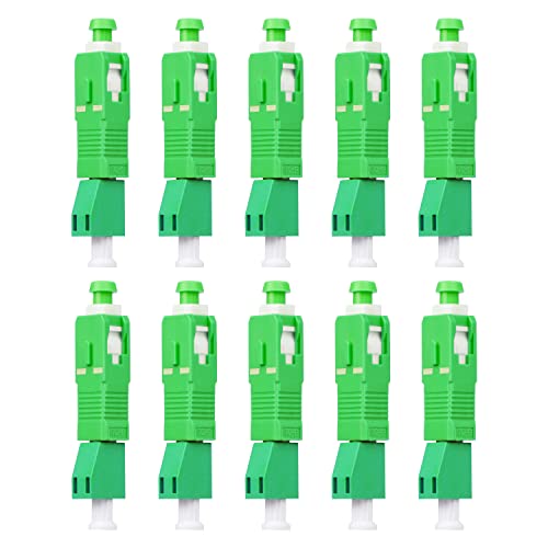 Duogalia 10 x SC/APC Stecker auf LC/APC Buchse 9/125um Hybird Adapter Glasfaser Stecker FTTH Adapter Konverter für visuelle Fehlersuche Duogalia 10 x SC/APC Stecker auf LC/APC Buchse 9/125um Hybird Adapter Glasfaser Stecker FTTH Adapter Konverter für visuelle Fehlersuche von Duogalia