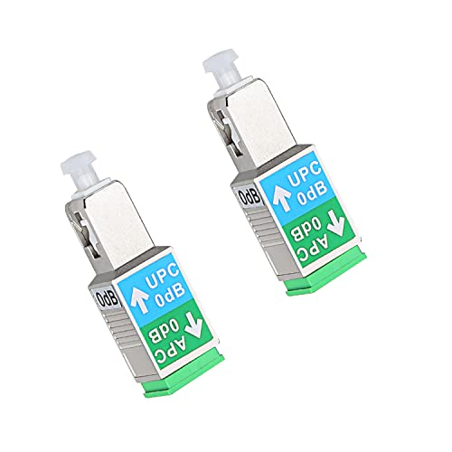 Duogalia 2 Stück SC/UPC Stecker auf SC/APC Buchse Glasfaseradapter Singlemode SM 9/125 Hybrid Optischer Konverter Stecker Kupplung Duogalia 2 Stück SC/UPC Stecker auf SC/APC Buchse Glasfaseradapter Singlemode SM 9/125 Hybrid Optischer Konverter Stecker Kupplung von Duogalia