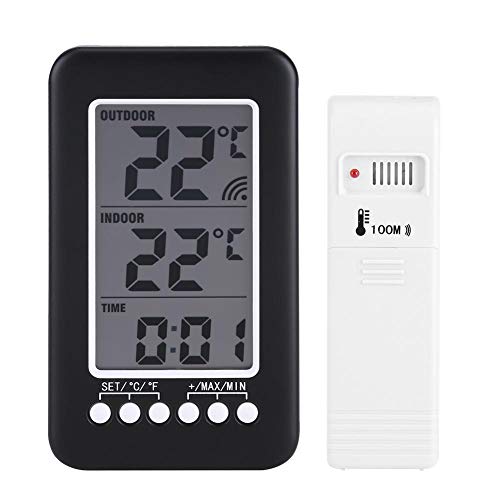 LCD Digital Indoor Outdoor Thermometer Uhr Temperaturmesser Drahtloser Sender Hygrometer Wetterstationen LCD Digital Indoor Outdoor Thermometer Uhr Temperaturmesser Drahtloser Sender Hygrometer Wetterstationen von Duokon