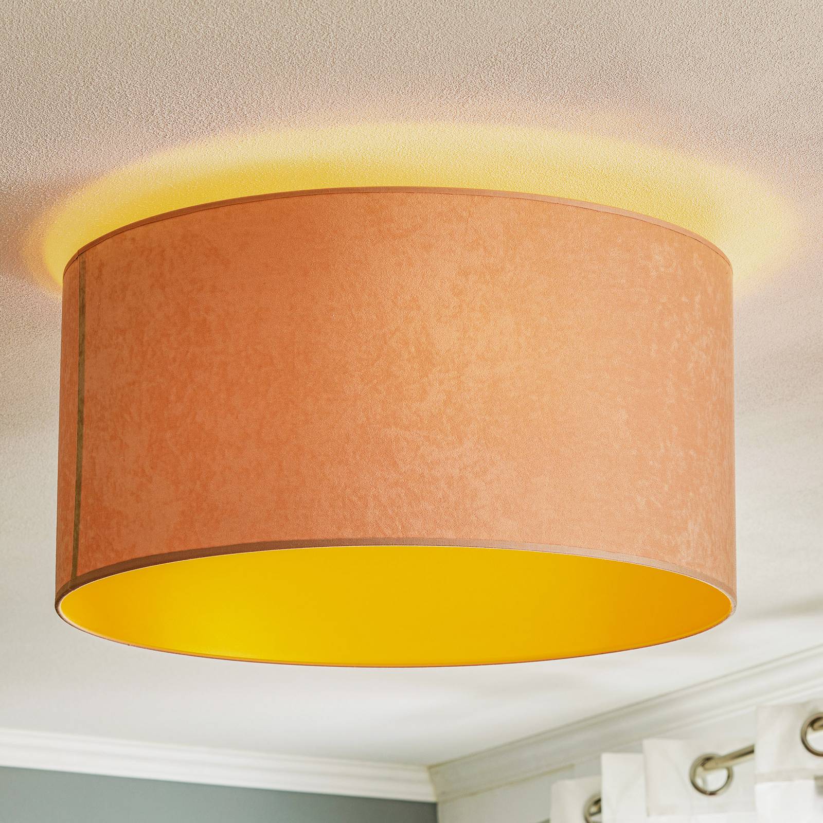 Deckenlampe Golden Roller Ø 60cm beige/gold Deckenlampe Golden Roller Ø 60cm beige/gold von Duolla